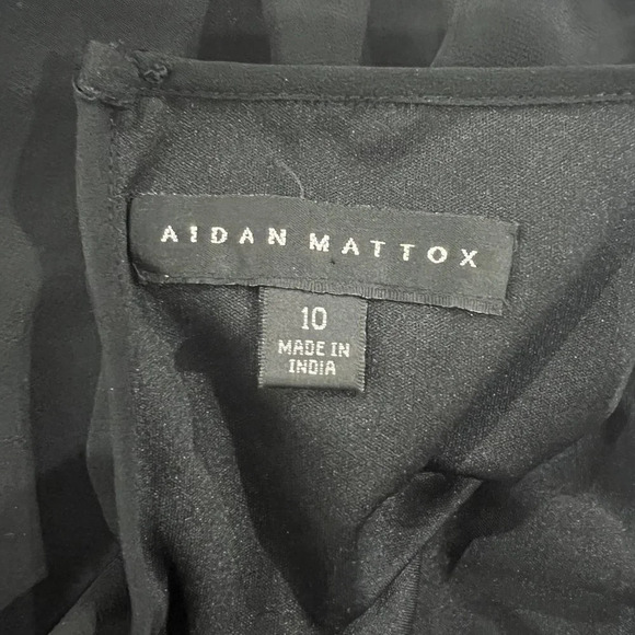 Aidan Mattox Beaded Sequin Black Cocktail Dress $395 - Picture 10 of 10